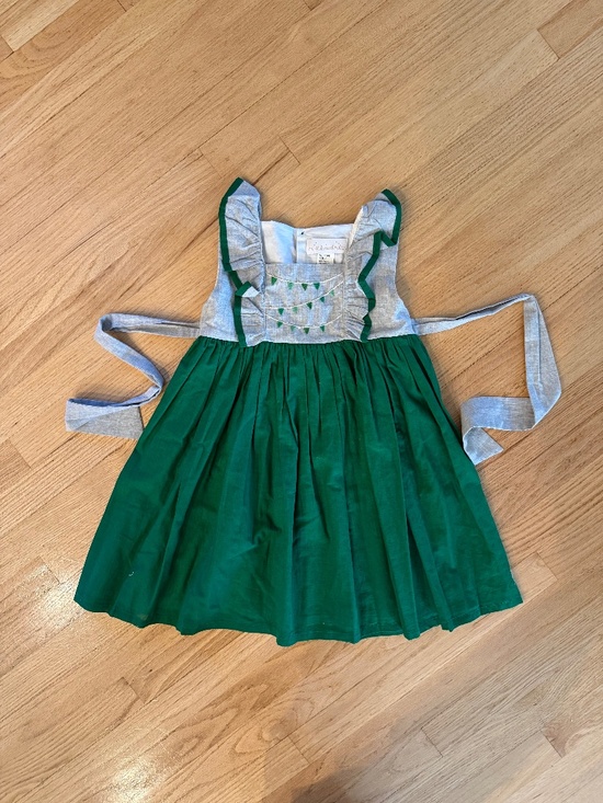 Well Dressed Wolf Other - Well Dressed Wolf Green and Gray Bunting Girls Dress Size 7